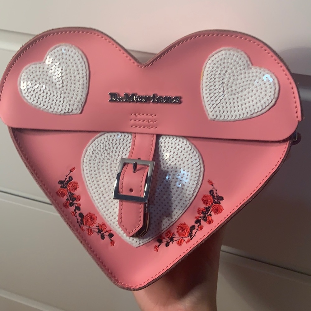 Dr. Martens heart shaped crossbody purse